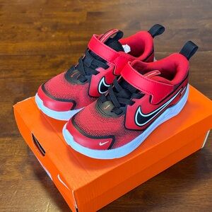 Nike Kids Red and Black Athletic Sneakers